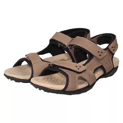 Ladies Padders Hook & Loop Casual Summer Sandals Brook Mocca Uk 8 Ex Display • £39.99