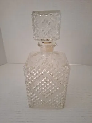 Vintage 1960s Diamond Accented Whiskey Decanter • $25.39