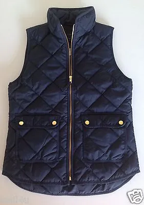 J. Crew Excursion Quilted 70% Down Vest NWT Color: Navy Size: XXS XS S M L • $55.20