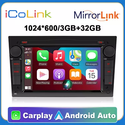 DAB+ Apple Carplay Android 13 Car Stereo Radio GPS Navi For Vauxhall Astra Corsa • £149.99