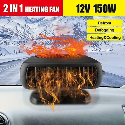 Car Windshield Heating Cooling Fan 12V 200W Quick Heater Defroster Demister • $11.99