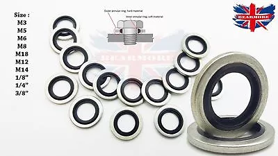 Bonded Seal Washers - Dowty Sealing Washer Hydraulic Oil Petrol Sealing Washers • £5.17
