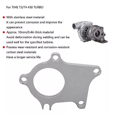 ♪ Turbo Flange Stainless Steel Dump Pipe TOG‑E‑70016 Adapter For T04E T3/T4 430 • £22.04