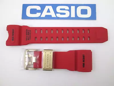 Genuine Casio G-Shock Mudmaster GWG-1000GB-4A GWG1000GB Red Resin Watch Band • $246.12