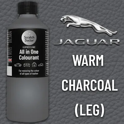 Leather Paint For JAGUAR Car Seat CHARCOAL LEG  250ml Dye Repairing Recolouring • £16.95