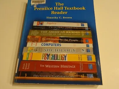 $3.99 • Buy The Prentice Hall Textbook Reader By Timothy C. Brown And McGrath