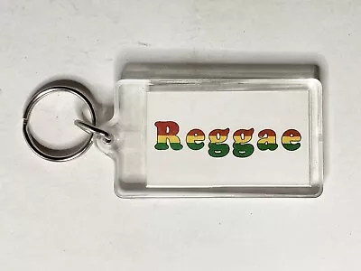 Reggae Music Key Chain New Old Stock 3.75  Keychain Key Ring Red Yellow Green • $7.49