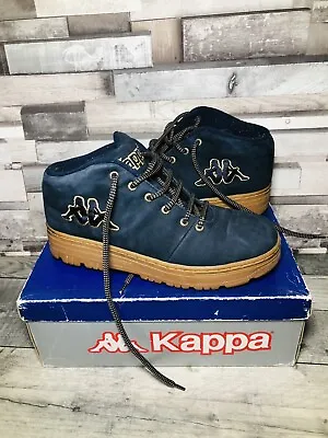 Men’s Kappa Sky High Boots Navy Blue Suade Size Uk 9 • £29.99