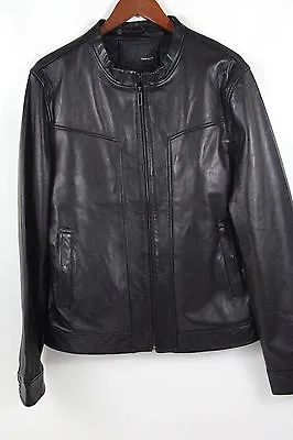 #389  7 DIAMONDS 'Tunderbird' Leather Jacket Size XL • $120