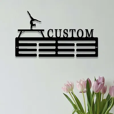 Gymnastics Medal Holder With Custom NamePersonalized Gymnast Medal Hanger • $55.19