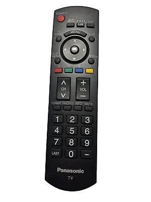 Panasonic N2QAYB000221 VIERA LCD OR PLASMA TV Remote Black - TC-32LX85 TH-50PE8U • $10.99