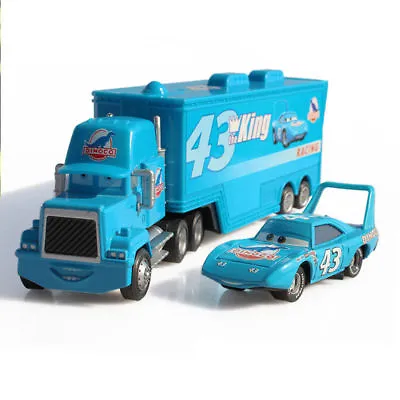 Disney Pixar Cars Dinoco Truck & Mack Hauler Superliner Diecast Car Kid Toy • $21.80