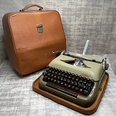 £199.99 • Buy Very Rare Erika Mod 10 Model 10 Portable Typewriter & Case, Working, New Ribbon