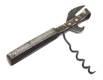 Vintage Rustic Collectible English Corkscrew Can Bottle Opener Tool. G47-78 • $93.95