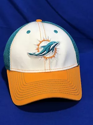 NFL Football Miami Dolphins Baseball Stretch Hat Cap S/M New Era 39Thirty Flex • $11.95