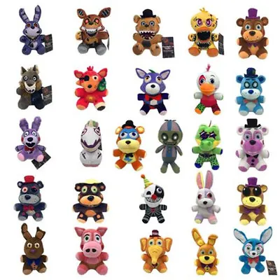 UK FNAF Plushies Five Nights At Freddy's Plush Toy Doll Bear Foxy XMAS Gift • £9.47