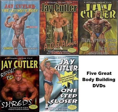 Jay Cutler - Bodybuilding - 5 Sealed Dvds - Over 20 Hours Of Bodybuilding Magic • £5