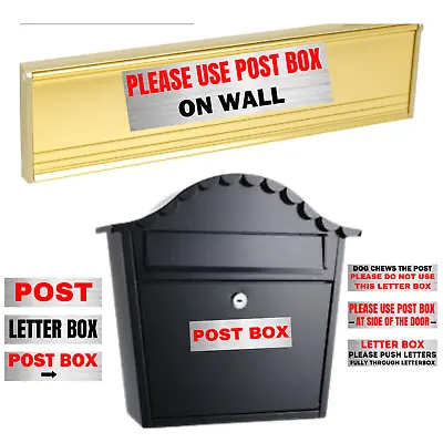 POST And LETTERS  INSTRUCTIONS STICKERS *small Size* Sticky Back Waterproof UK • £2.65