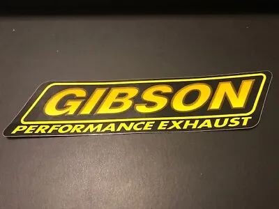  GIBSON EXHAUST DECAL STICKER 1.75X7.5  Offroad Racing Utv Ultra4 Drags Bitd • $6.71