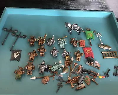 Lot  Mega Bloks Dragons Knights  Horses  Weapons  Mini  Figures Minifigs • $15
