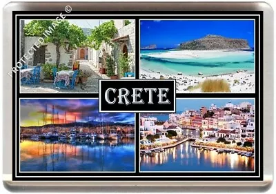 £2.59 • Buy CRETE FRIDGE MAGNET GREECE (REF JGCRETE) LARGE 70mm X 45mm