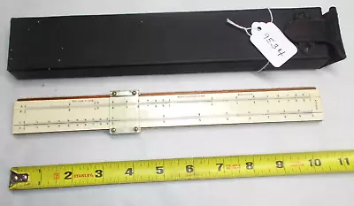 K&E Keuffel & Esser Vtg N4041 Slide Rule & Case Pat'd June 5 1900 USA • $55.57