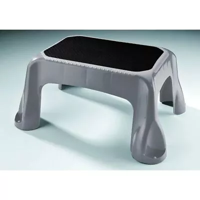 Non-Slip Plastic Step Stool In-Mold Tread Holds Up To 300 Lbs.1-StepGray NEW • $11.27