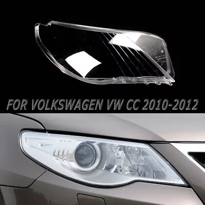 Headlight Lens For Volkswagen VW CC 2010-2012 Headlamp Cover Transparent Right • $59.57