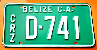 Mint Belize Central America Auto License Plate   D 741   Crz • $44.99