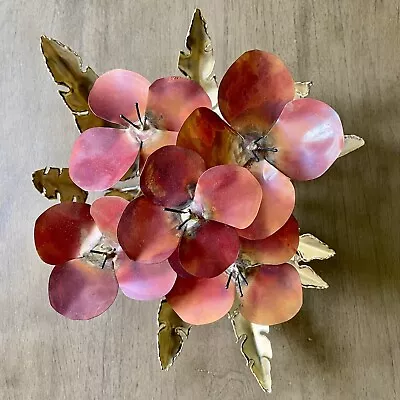 Metal Flowers Sculpture Unique Mid Century Art Welded Lightweight Floral Bouquet • $75