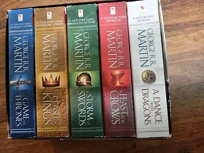 A Song Of Ice And Fire Series A Game Of Thrones 5 Book Box Set • $30
