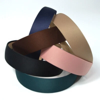 Womens Velvet Headband Padded Hairband Wide Sponge Hair Hoop Band Head Decor AU • $5.16