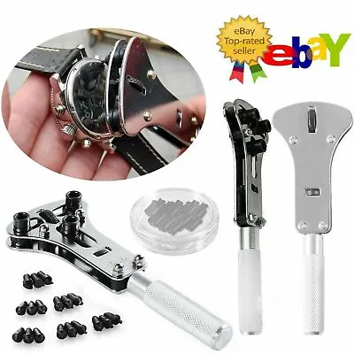 £5.25 • Buy Watch Repair Back Case Opener Wrenchmaker Screw Cover Remover Tool Kit UK New