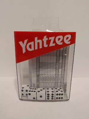 Hasbro YAHTZEE Travel Game ~ Family Fun Rolling Dice Shaker Lid Score Sheets • $8.46