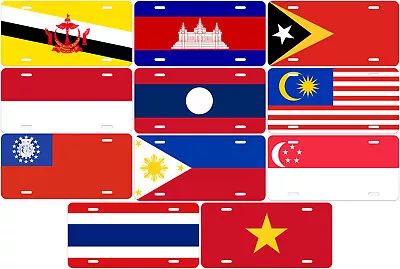 Southeast Asia Country Flag Novelty Car License Plate • $17.89