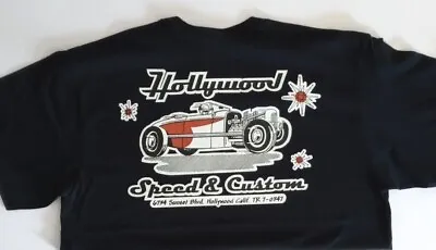 Hollywood Speed & Custom Vintage Style  Rat Rod Drag Racing Hot Rod  T Shirt • $21.95