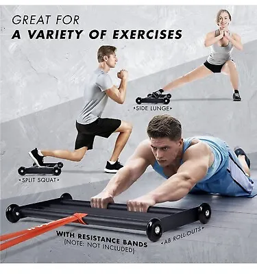 Glute Hamstring Ab Glider Leg And Ab Roller For Home Gym Fitness • $39.99