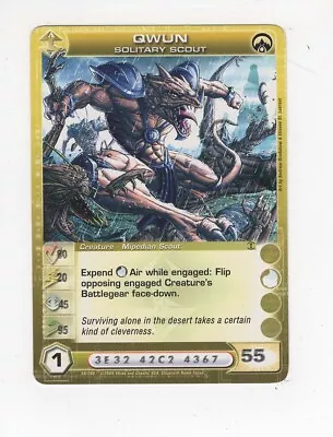 Chaotic Creature Card Mipedian Qwun Solitary Scout Max Energy • $4.50