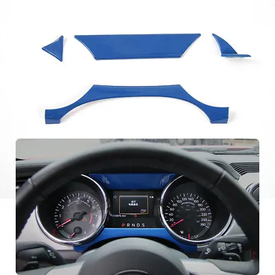 Dashboard Panel Trim Decor Interior Accessories For Ford Mustang 2015-2018 Blue • $13.29