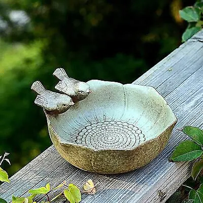 £22.01 • Buy Ceramic Birdbath Bird Feeder Bowl Decor For Bee Bird Bath Outdoor Garden Yard