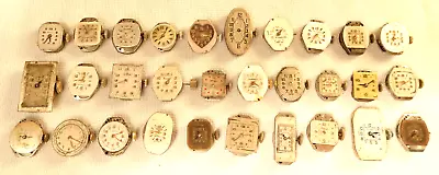 Wristwatch Movements & Faces Lot Of 30 Vintage Parts Steampunk Art Craft Jewelry • $29.99