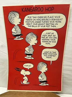 Vintage Schulz Peanuts Snoopy Linus Posters 15x10 Kangaroo Hop • $29.98