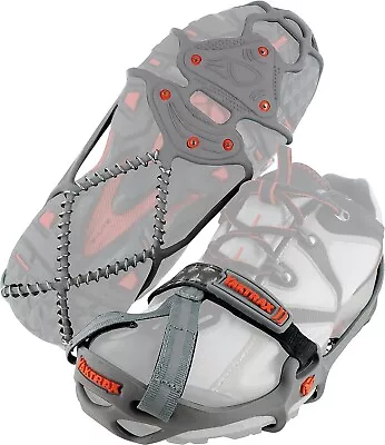 YakTrax Run Traction Cleats For Running On Snow And Ice - Gray - Medium Size • $33.95