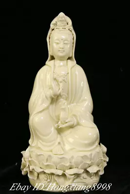 10  Chineae White Porcelain Buddhism Kwan-yin Guan Yin Quan Yin Buddha Statue • $71.40