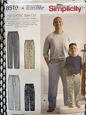 Simplicity 8519 Men’s Pull On Pants Trouser Pattern • £7