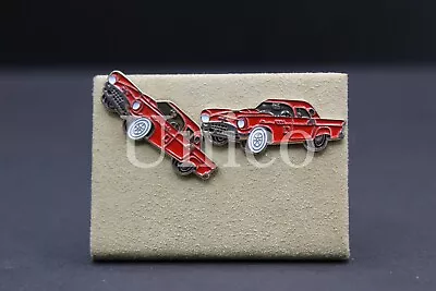 Custom Made Cufflinks Car Ford Mustang Red 1957 T Bird Classic Vintage Wedding  • $18.99