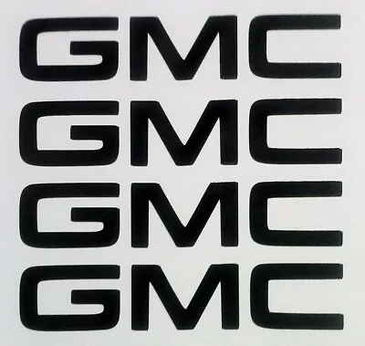 1 Lot (4 Sets) 2.625  Gmc Black & Red Center Cap Aftermarket  Decal Set For Josh • $46