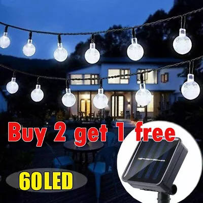 60 LED Solar String Lights Patio Party Yard Garden Wedding Waterproof Outdoor • $13.99