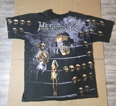 MEGADETH Countdown To Extinction Vintage Original 1992 All Over T-Shirt Large • $290