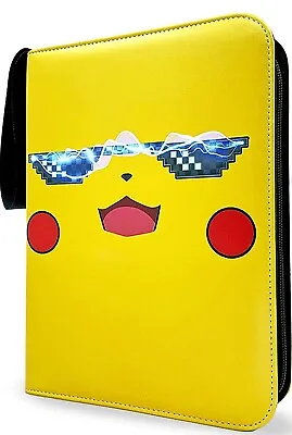 Pokemon Pikachu Card Binder Album With 50-Sleeves Fit 400 Trading Cards • $11.99